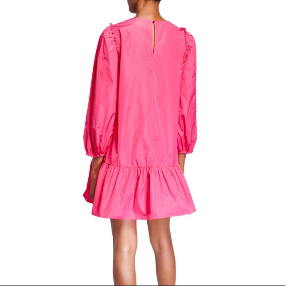 Cinq a Sept Jackie Long Sleeve Drop Waist Flounce Dress SZ S VGUC - Picture 2 of 8